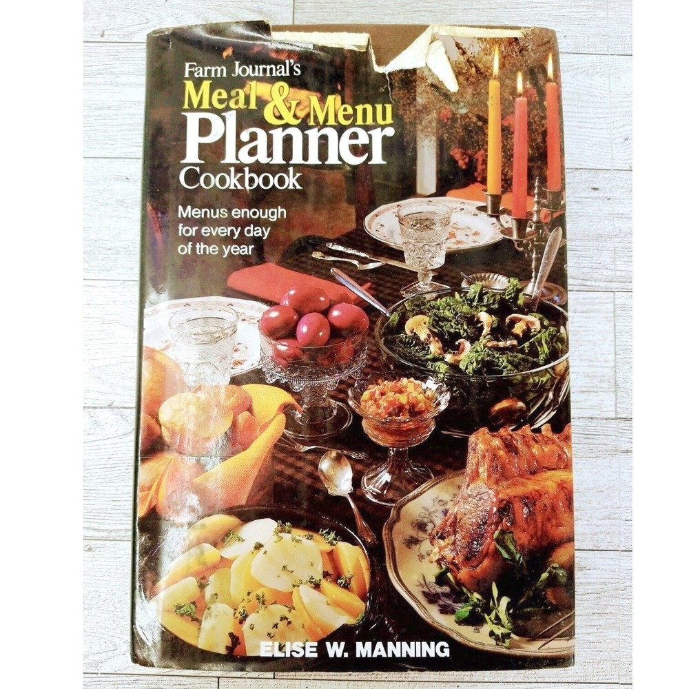 Farm Journal's Meal and Menu Planner Cookbook‎ 1980 Elise Manning Vintage HCDJ